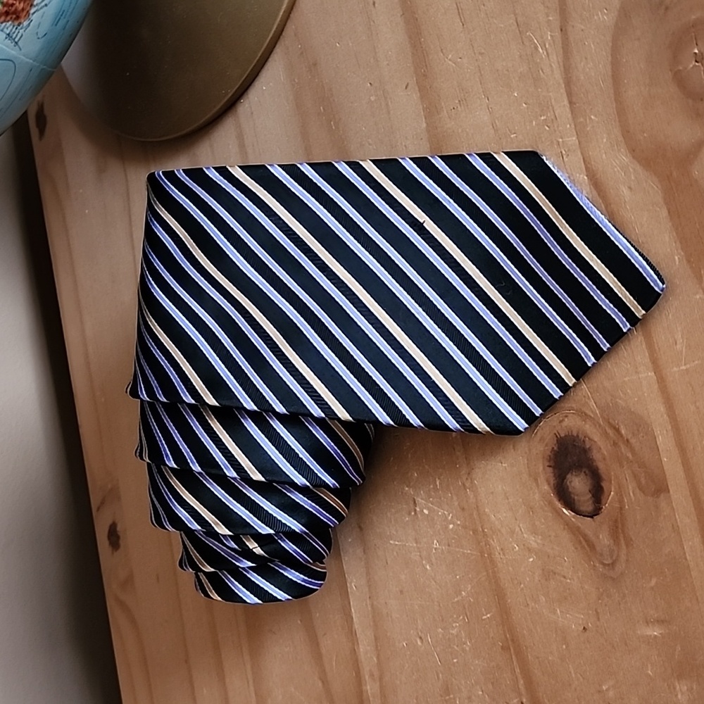 Wilke-Rodriguez striped men's silk tie